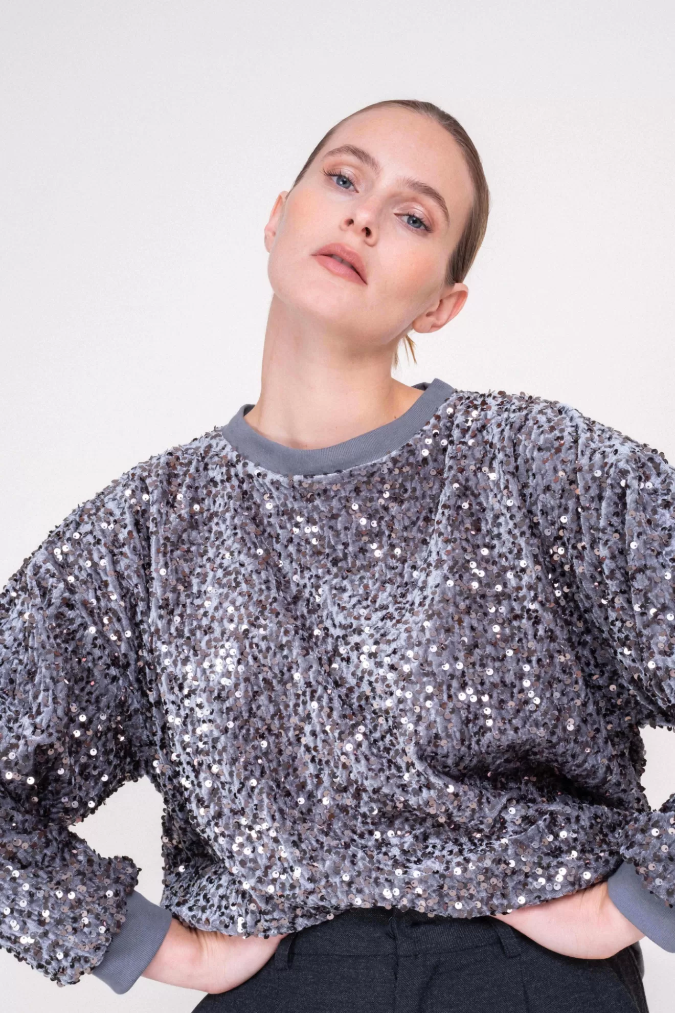 Sweat Austin sequin>Orta New